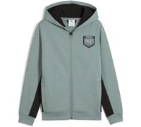 PUMA Jungen Active Sports Graphic Hoodie Full-Zip Tr B Sweatjacken, Green Moon, 164 EU