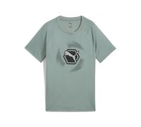 PUMA Jungen Active Sports Graphic Poly Tee B T-Shirts, Green Moon, 116