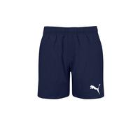 Badeshorts PUMA "PUMA SWIM BOYS MID SHORTS", Kinder, Gr. 140, N-Gr, blau (navy), Microfaser, Obermaterial: 100% Polyester, Badehosen Badeshorts, schnelltrocknend, Kordelzug (69334924-140) navy
