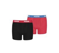 Puma Jungen Basic Boxer 2p Unterhose, (Red/Black 786), 15-16 Jahre (Herstellergröße: 176) (2er Pack)