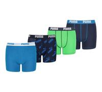 Boxershorts PUMA "Boxershort 4er Pack", Jungen, Gr. 152, grün (grün, blau), Obermaterial: 95% Baumwolle CO. 5% Elasthan EL., Unterhosen (72870368-152) grün, blau