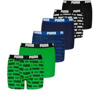 PUMA Boxershorts für Kinder weicher Bio-Baumwollstretch Unterwäsche 6 er Pack