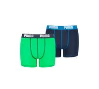 PUMA Kinder Unterhose BOYS BASIC BOXER 2P green / blue 134/0 (8720245232210)