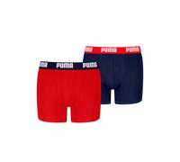 Puma Boxershorts Everyday Basic Jungen Rot/Blau Gr. 134/140 – 2er-Pack