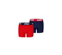 PUMA Boy's Everyday Basic Boxer, Red/Blue-New, 146/152 (2er Pack)