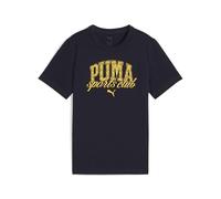 PUMA Jungen Class Graphic Tee B T-Shirts, New Navy, 164 EU