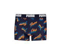 PUMA Jungen Club House Swim Trunks, Blue/Orange, 140 EU