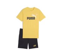 PUMA Jungen ESS 2 COLOR No. 1 Logo Tee and Shorts Set B Gestrickte Anzüge, Sunny Yellow,