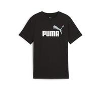 PUMA Jungen Ess 2 Color No.1 Logo Tee B T-Shirts, Puma Black, 152 EU