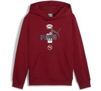 PUMA Jungen Ess Big Logo Hoodie Fl B Sweat, Rot - Intense Red, 7-8 Years