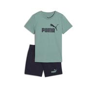 PUMA Jungen ESS No.1 Logo Tee and Shorts Set PS Gestrickte Anzüge, Green Moon-New Navy,