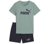 PUMA Jungen ESS No.1 Logo Tee and Shorts Set PS Gestrickte Anzüge, Green Moon-New Navy,