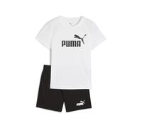 PUMA Jungen ESS No.1 Logo Tee and Shorts Set PS Gestrickte Anzüge, PUMA White-puma black,