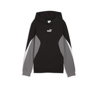 Hoodie PUMA "Essentials Block Hoodie Jungen", Kinder, Gr. 140, schwarz, Obermaterial: 32% Polyester, 68% Baumwolle. Kapuzenfutter: 100% Baumwolle. Rippe: 97% Baumwolle, 3% Elasthan. Seitentasche - Obe