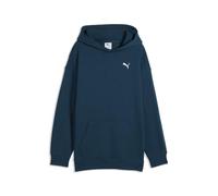Hoodie PUMA "Essentials Oversized Boxy Hoodie Jungen", Kinder, Gr. 164, blau (midnight petrol blau), Obermaterial: 100% Baumwolle. Seitentasche - Oben: 100% Baumwolle, oversize, Sweatshirts Hoodie (25