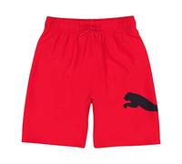 PUMA Jungen Fashion Swim Trunks, Water Repellant, Elastic Waistband with Drawcord Badehose, High Risk Red, 8