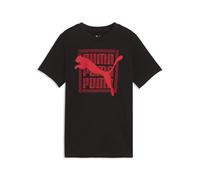 PUMA Jungen Graphic Cat T-Shirt 140, Black