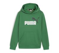 Kapuzensweatshirt PUMA "ESS+ 2 COL BIG LOGO HOODIE FL B" Gr. 164, grün (archive green) Kinder Sweatshirts (16213204-164)