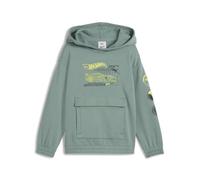 PUMA Jungen Hot Wheels Relaxed Cotton Graphic Hoodie, Grüner Mond, 5 Jahre