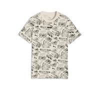 PUMA Jungen MID 90s Bedrucktes T-Shirt 164, Alpine Snow White