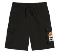PUMA Jungen Mid90s Cargo Chino Gewebte Shorts, Puma Black, 164 EU