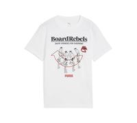 PUMA Jungen Mid90s Graphic Tee B T-Shirts, Puma White, 128 EU