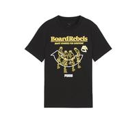 PUMA Jungen MID90S Graphic Tee I B T-Shirts, PUMA Black, 128