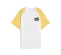 PUMA Jungen Mid90s Graphic Tee Ii B T-Shirts, Puma White-Sunny Yellow, 176 EU
