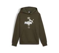 PUMA Jungen Power Graphic Hoodie FL B Schweiß, Dark Olive Green, 164 EU