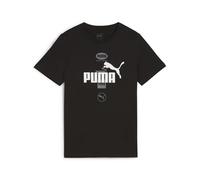 PUMA Jungen Power Graphic Tee B T-Shirts, Puma Schwarz, 128 EU