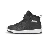 Puma Rebound Joy Fur PS Gefütterter Sneaker, Black/White, Größe 30