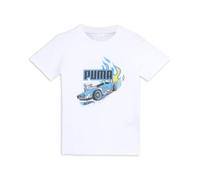 Puma Jungen Regular Fit T-Shirt, Weiß, 4-5 Jahre