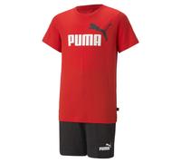 Puma Jungen Set T-Shirt ESS 2 Color No.1 Logo Tee and Shorts Set B 686298-11 164 For All Time Red