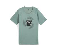 PUMA Jungen Active Sports Graphic Poly Tee B T-Shirts, Green Moon,