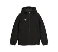 PUMA Jungen Teamadditions Hooded Padded Jacket Jr Übergangsjacken, PUMA Black, 152 EU