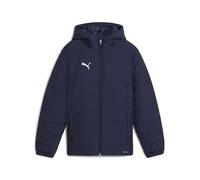 PUMA Jungen Teamadditions Hooded Padded Jacket Jr Übergangsjacken, PUMA Navy, 128 EU