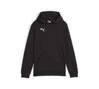 PUMA Jungen Teamgoal Casuals Hoody Jr Pullover, Puma Black-puma White, 128 EU