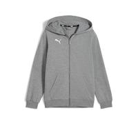 PUMA Jungen Teamgoal Casuals Kapuzenjacke Jr Schweiß, Medium Grey Heather-puma White, 140 EU