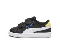 PUMA Jungen Unisex Kinder Smash 3.0 L Let's Play V INF Sneaker, Black White-Regal Blue-Lemon Meringue, 27 EU