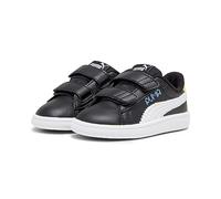 PUMA Jungen Unisex Kinder Smash 3.0 L Let's Play V INF Sneaker, Black White-Regal Blue-Lemon Meringue, 20 EU