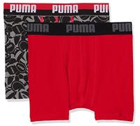 PUMA Jungen Unterhose Basic Sport Boxer 2P, Black/Grey, 128, 675002001