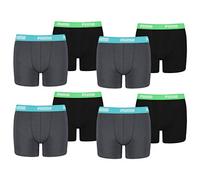 PUMA Junior Boys Boxershort Basic Boys Boxer 4er Pack, Grösse:128 (S);Farbe:India Ink/Turquoise