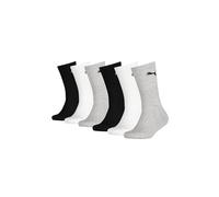 Socken PUMA "JUNIOR CREW SOCK 6P ECOM" Gr. 35-38, schwarz-weiß (black, white, grey) Damen Socken (49748214-35) black, white, grey