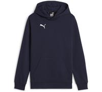 PUMA Jungen Teamgoal Casuals Hoody Jr Pullover, Puma Navy-puma White, 140 EU