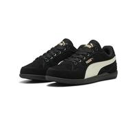 Sneaker PUMA "K-MODA SD", Damen, Gr. 37, puma schwarz, warm weiß, puma gold, Leder, mehrfarbig, Schuhe Sneaker (94236700-37) puma schwarz, warm weiß, puma gold