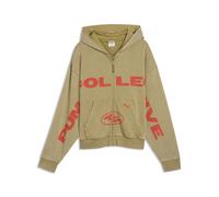 PUMA Kapuzenpullover "Graphic Kapuzenjacke Erwachsene" (20574048-XXL) chai latte braun