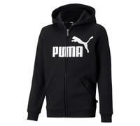 Puma Kapuzenpullover mit durchgehendem Reißverschluss Essential+ Big Logo Schwarz für Jungen Kind 164 cm 164 cm
