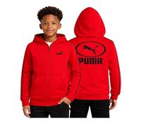 PUMA Kapuzenpullover mit Reißverschluss für Jungen - gemütliches Performance-Fleece-Hoodie für Kinder mit Reißverschluss für Jungen - athletisches Sweatshirt für Sport und Alltag
