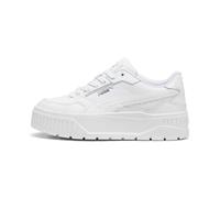 Puma Karmen II Idol Damen-Sneaker, Weiß/Weiß/Silber, 7 UK