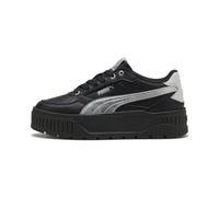 Sneaker PUMA "Karmen II Idol Metallic Whisper Sneakers Damen", Damen, Gr. 36, schwarz silber metallic, Obermaterial: Textil, Synthetik. Futter: Textil. Innensohle: Textil. Laufsohle: Gummi, Schuhe Sne